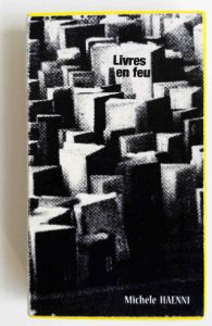 livre sur l'autodafé dans une boîte d'allumettes